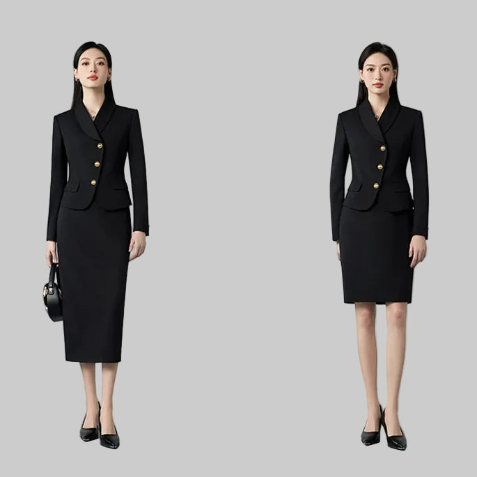 Importé - Ensemble Tailleur Femme 2-3 Pièces Slim Fit Premium