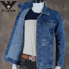 Importé - Jacket Jean En Coton Homme A Manches Longues Ample