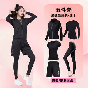 Importé - Ensemble Fitness Sport Femme Leggings 5 pièces