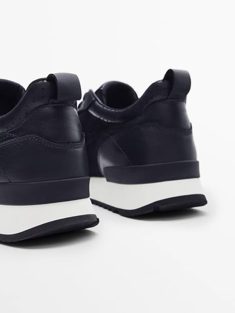 SOLDÉ - Sneaker Britannique Cuir Véritable RESTE 1