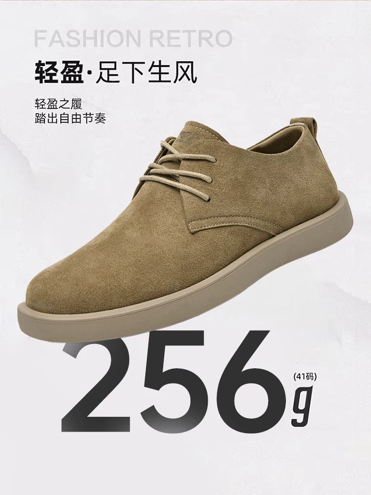 Importé - Chaussure Homme Sneakers En Cuir De Daim