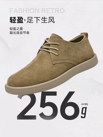 Importé - Chaussure Homme Sneakers En Cuir De Daim