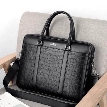Importé - Sac Premium Cuir Gaufré Pour PC Ordinateur 14''