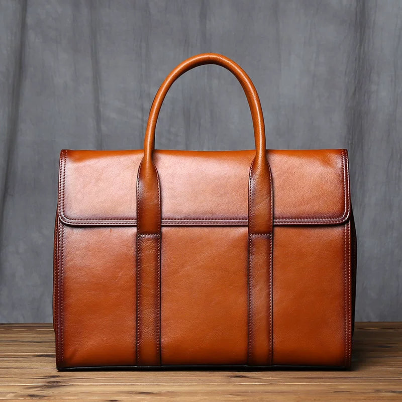 Importé - Sac Premium Cuir Gaufré Pour PC Ordinateur 14''