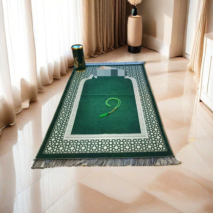 Importé -  Ensemble Coffret prière -Tapis + Chapelet
