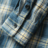 Importé - Chemise Carreaux Délavées Homme A Manches Longues