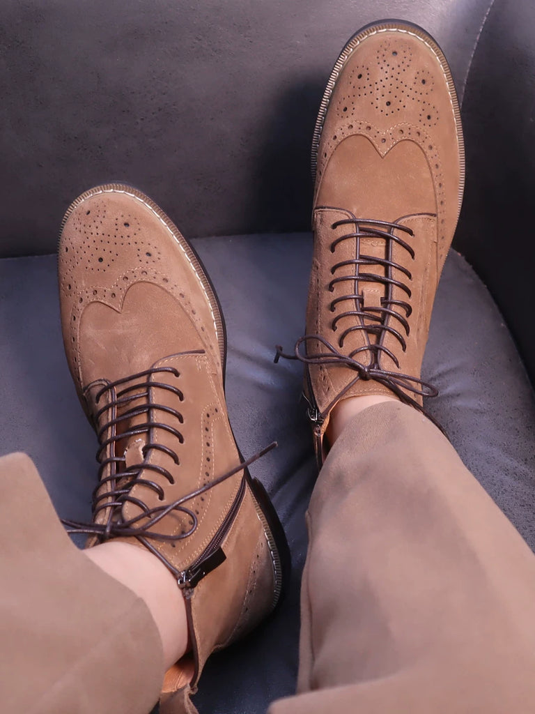 Importé - Chaussure Homme Décontractées Bottes 100% Cuir