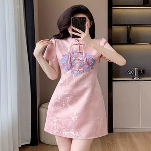 Importé - Robe Légère Femme Avec Broderies