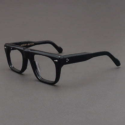Importé - Monture Rétro Épaisse Lunettes Homme