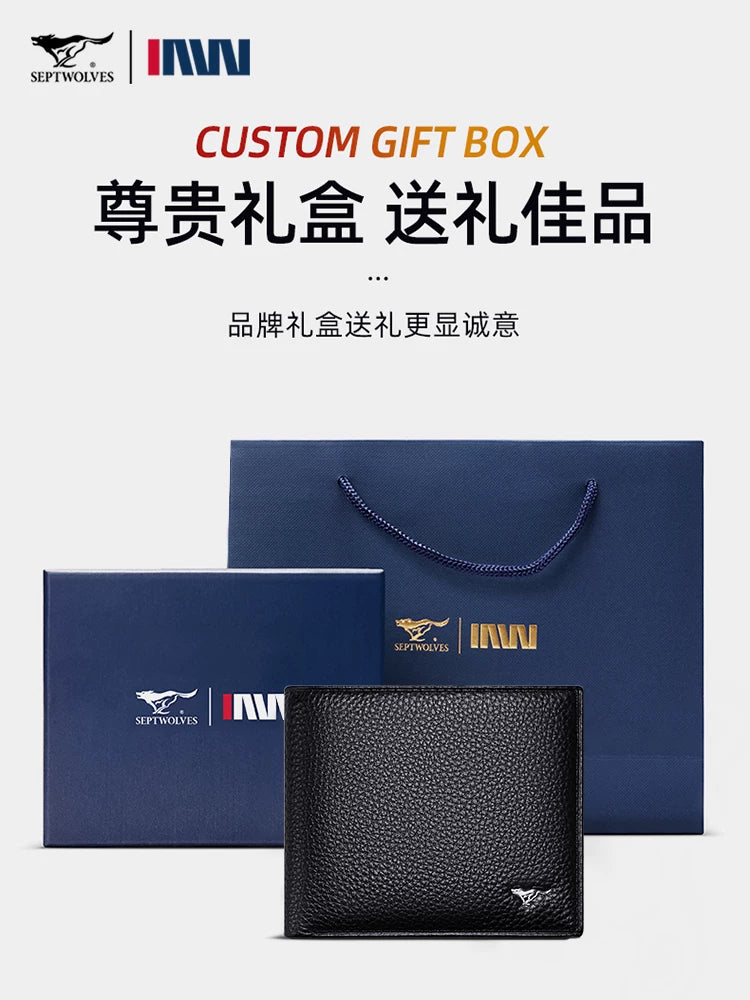 Importé - Portefeuille Porte-Cartes d'affaires Cuir Véritable