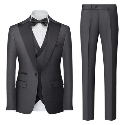 Importé - Ensemble Smoking Costume Homme Style Britannique 3 Pièces