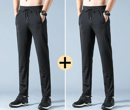Importé - Lot 2 x Pantalons Sport Homme Décontracté Micro-Elastique