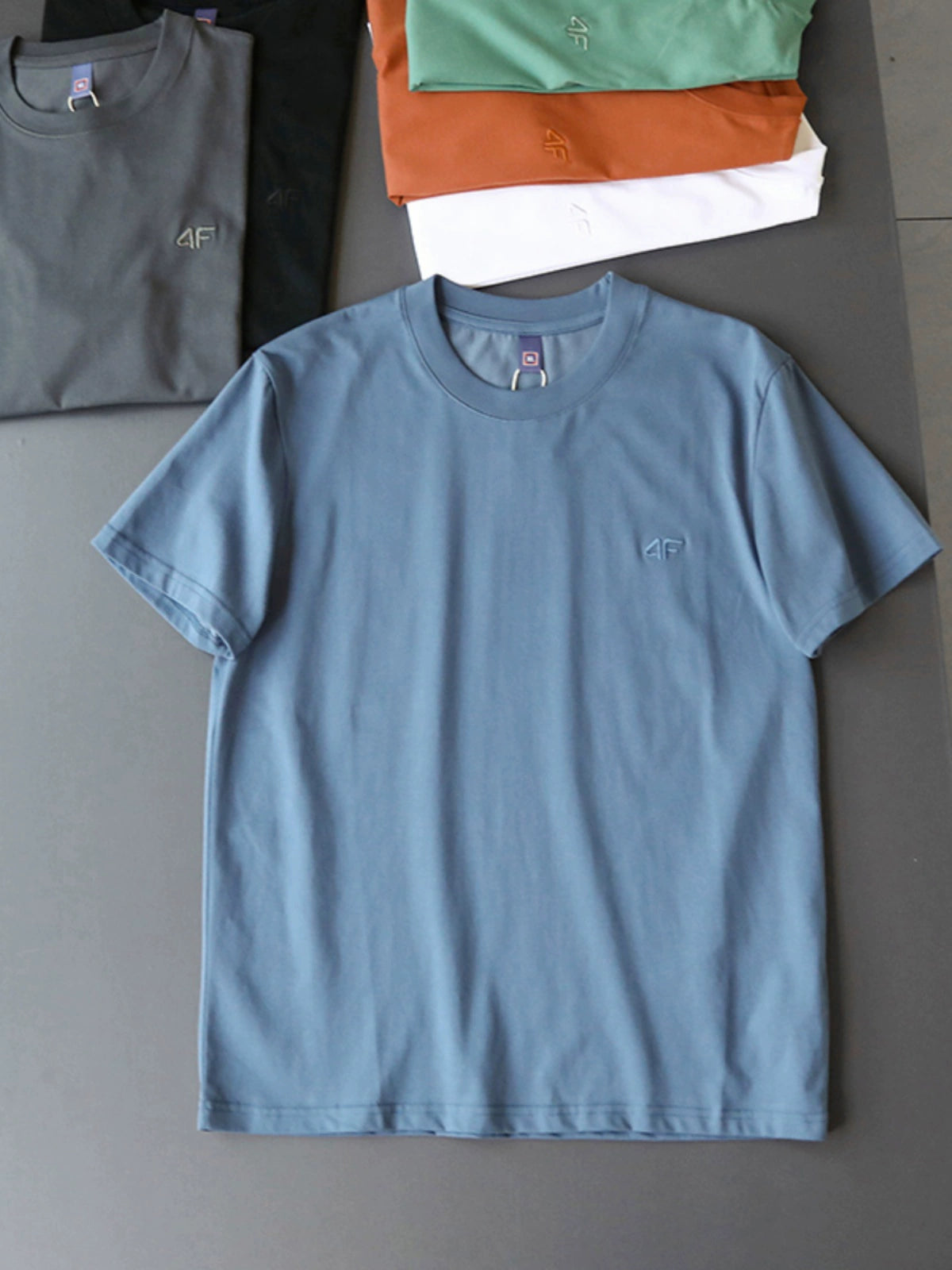 Importé - T-Shirt Hommes Décontractés Manches Courtes Pur Coton