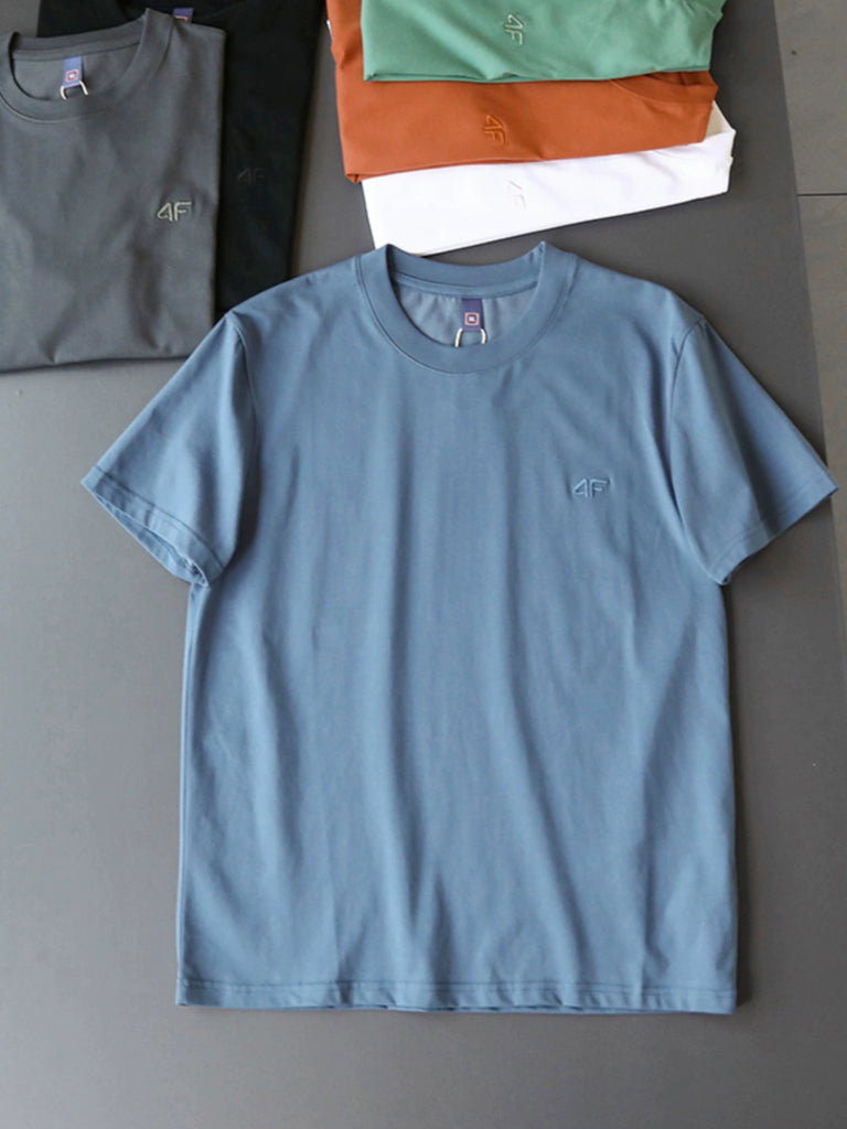 Importé - T-Shirt Hommes Décontractés Manches Courtes Pur Coton