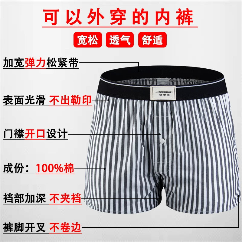 Importé - Lot x3 Culottes Homme Pur Coton