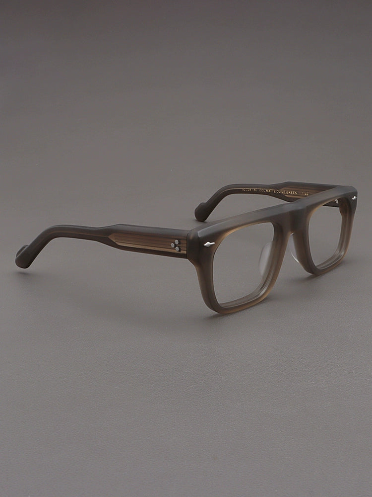 Importé - Monture Rétro Épaisse Lunettes Homme