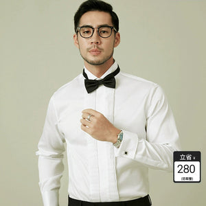 Importé - HANY Chemise Smoking Homme Premium