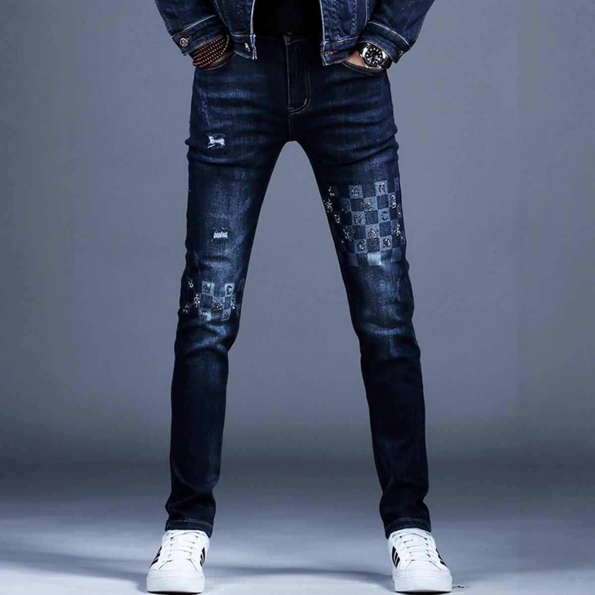 Importé - Ensemble Jacket Homme Slim Fit En Stretch