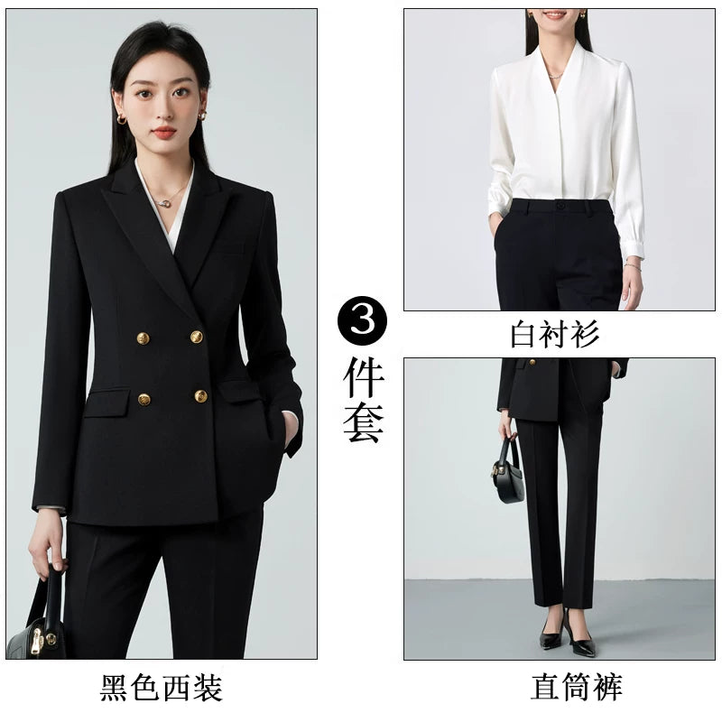 Importé - Ensemble Tailleur Femme 2-3 Pièces Slim Fit Premium