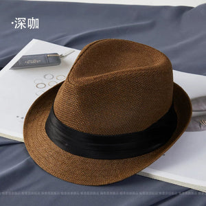 Importé - Chapeau Homme Britannique Style Vintage En Paille