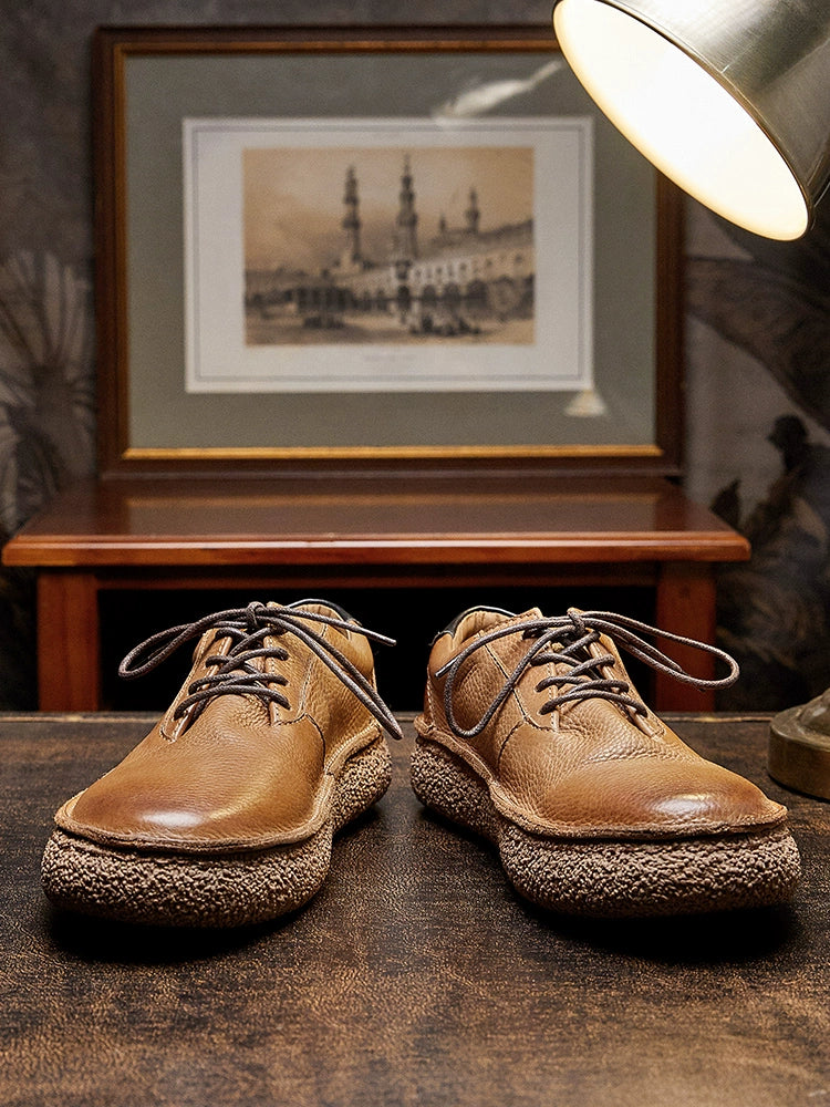 Importé - Chaussure Homme Sport Britanniques Rétro En Cuir Véritable