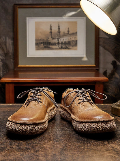 Importé - Chaussure Homme Sport Britanniques Rétro En Cuir Véritable