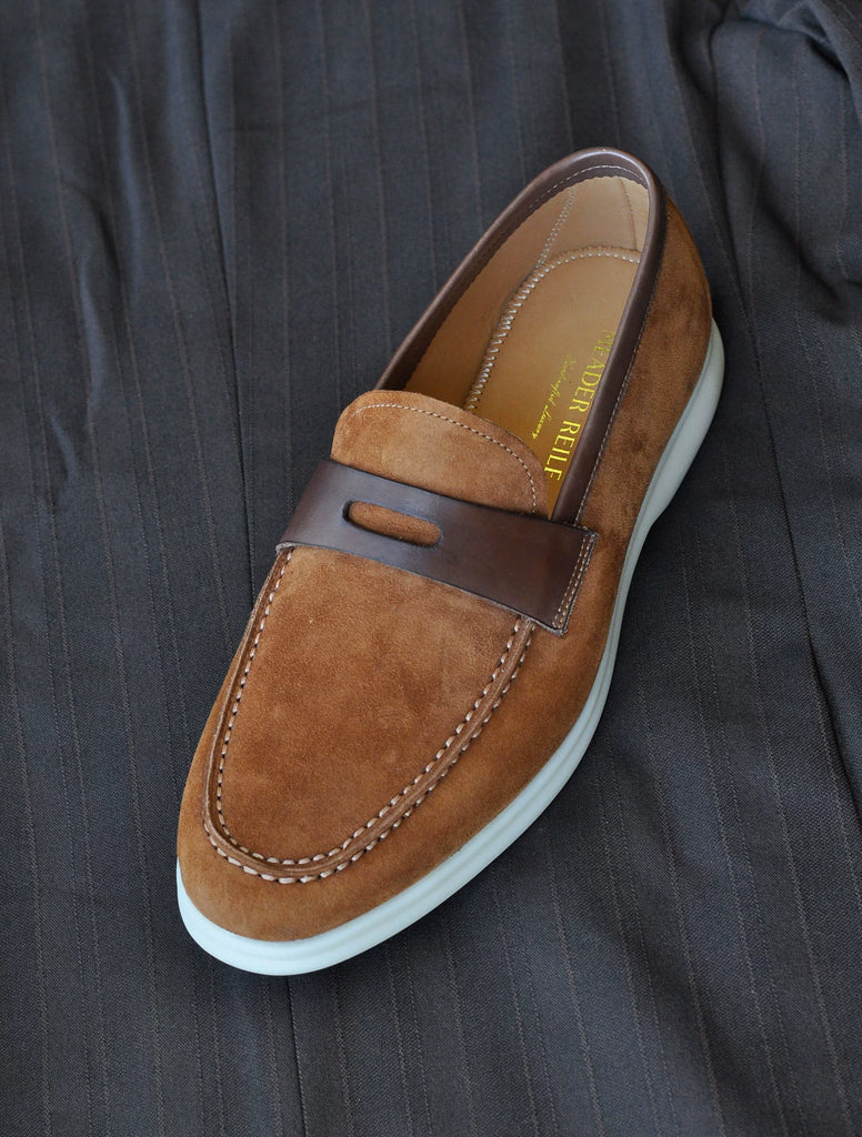 Importé - Chaussure Homme Moccasin Style Cuir Daim