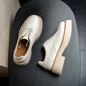 Importé - Chaussure Homme Derby Britanniques En Cuir A Gros Talon