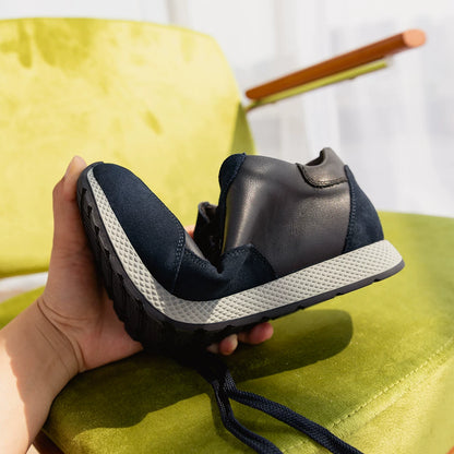 SOLDÉ - Sneakers Basket Mixte Sport Cuir Véritable - RESTE 1