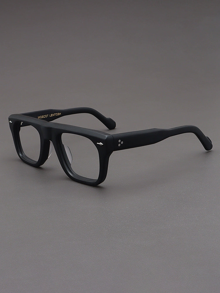 Importé - Monture Rétro Épaisse Lunettes Homme