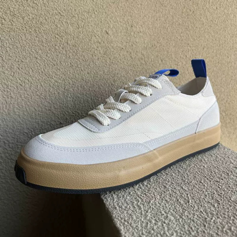 Importé - Chaussure Homme Sneakers Compensé Cuir Maille