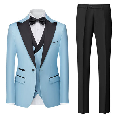 Importé - Ensemble Smoking Costume Homme Style Britannique 3 Pièces