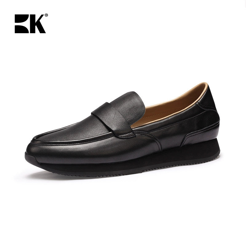 Importé - Chaussure Sneakers Mocassin Homme Cuir Véritable