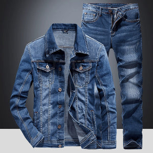 Importé - Ensemble Homme Jean Jacket + Pantalon