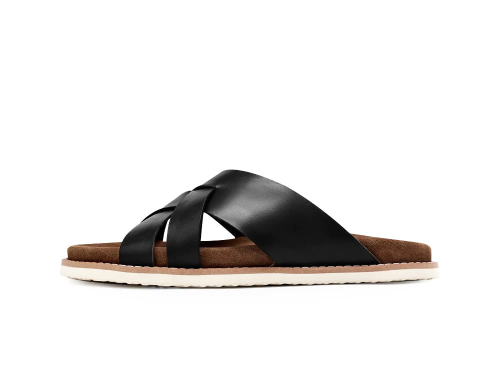 Importé - Chaussure Sandales Décontractées En Cuir