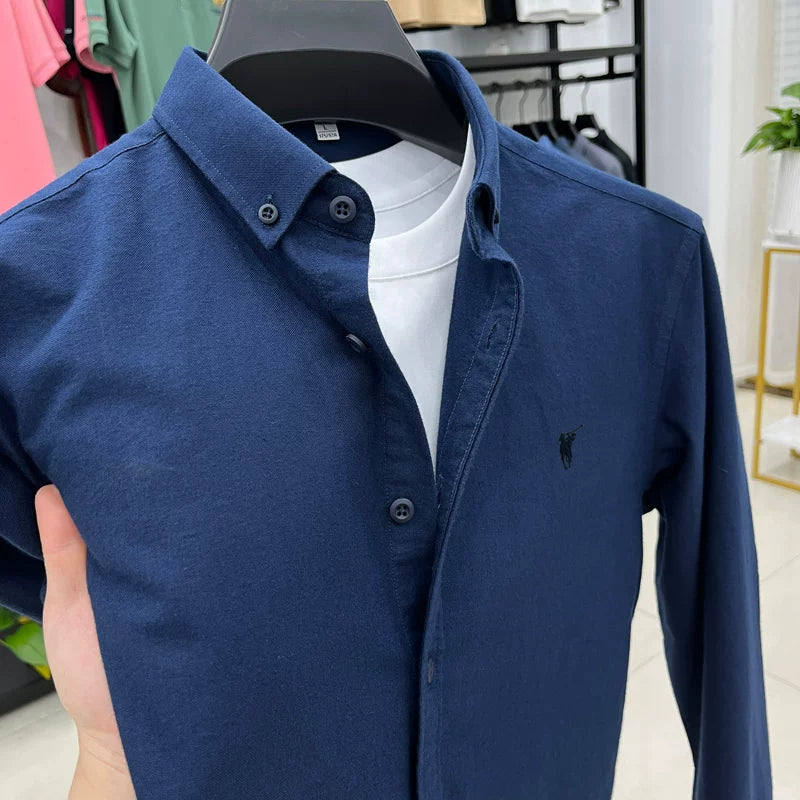 Importé - Chemise Homme Manches Longues 100% Coton