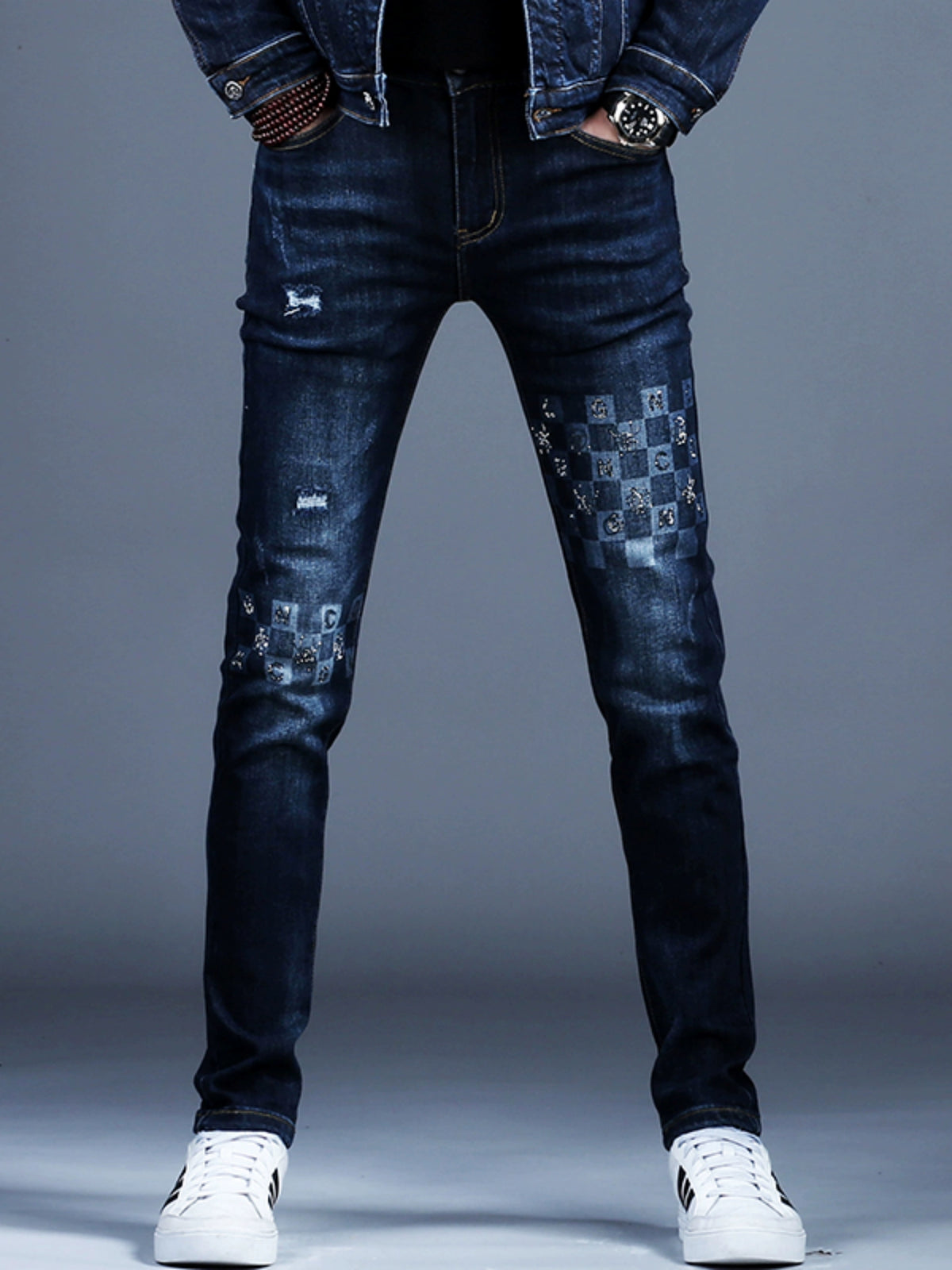 Importé - Ensemble Jacket Homme Slim Fit En Stretch