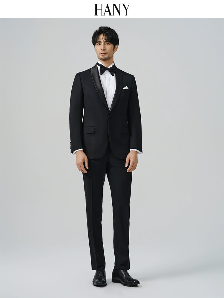 Importé - Ensemble Costume Smoking Homme Slim  En Soie