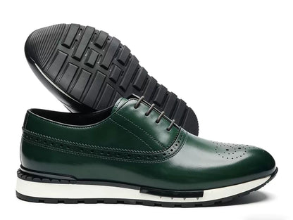 Chaussures Homme en Cuir de Vachette Business Casual à Lacets Semelle Caoutchouc