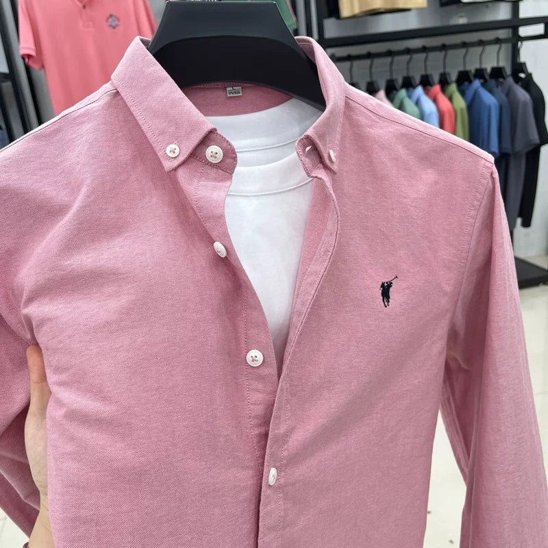Importé - Chemise Homme Manches Longues 100% Coton