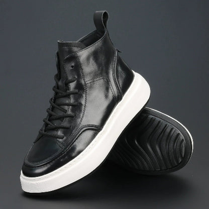 Importé - Chaussure Homme Sport Baskets Montantes Cuir