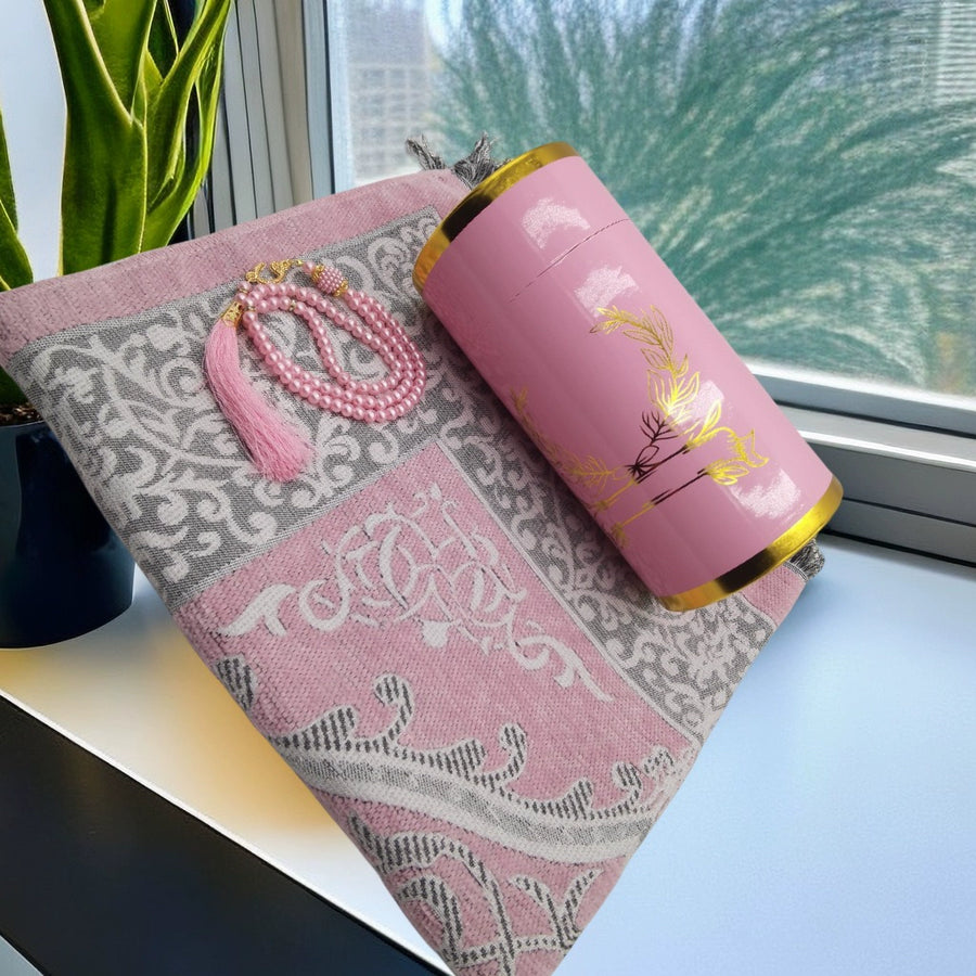 Importé -  Ensemble Coffret prière -Tapis + Chapelet