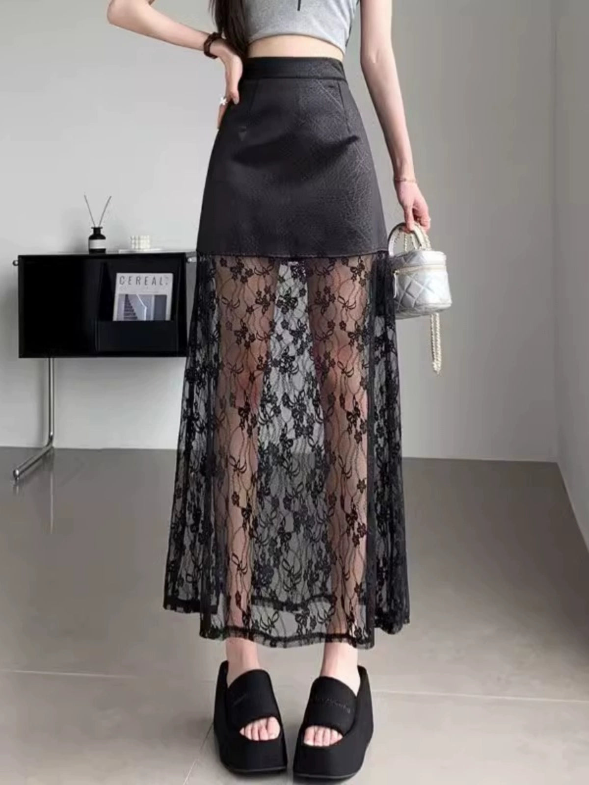 Importé - Jupe Femme Taille Haute Design Tendance