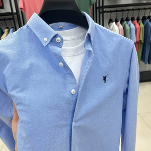 Importé - Chemise Homme Manches Longues 100% Coton