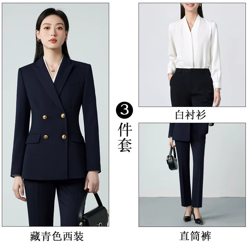 Importé - Ensemble Tailleur Femme 2-3 Pièces Slim Fit Premium