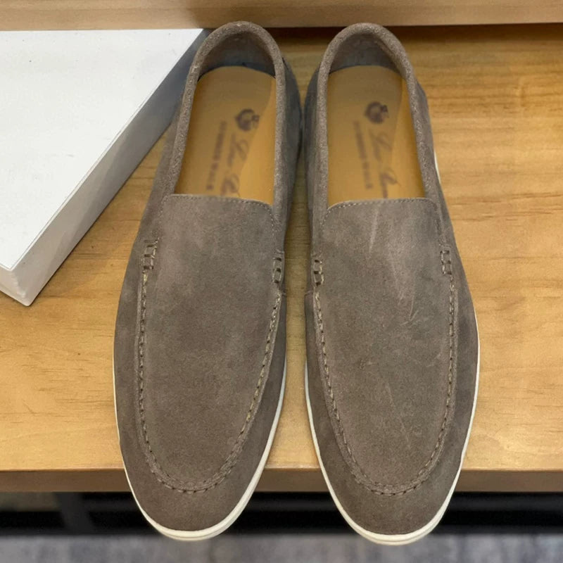 Importé - Chaussure Homme Moccasin Cuir Daim