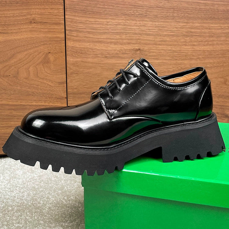 Importé - Chaussure Homme Derby Britanniques En Cuir A Semelles 8Cm