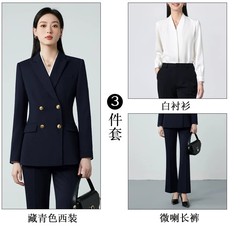 Importé - Ensemble Tailleur Femme 2-3 Pièces Slim Fit Premium