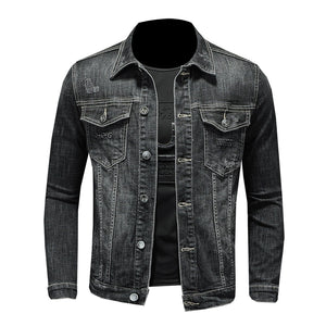 Importé - Jacket Coton Jean Homme Manche Longue