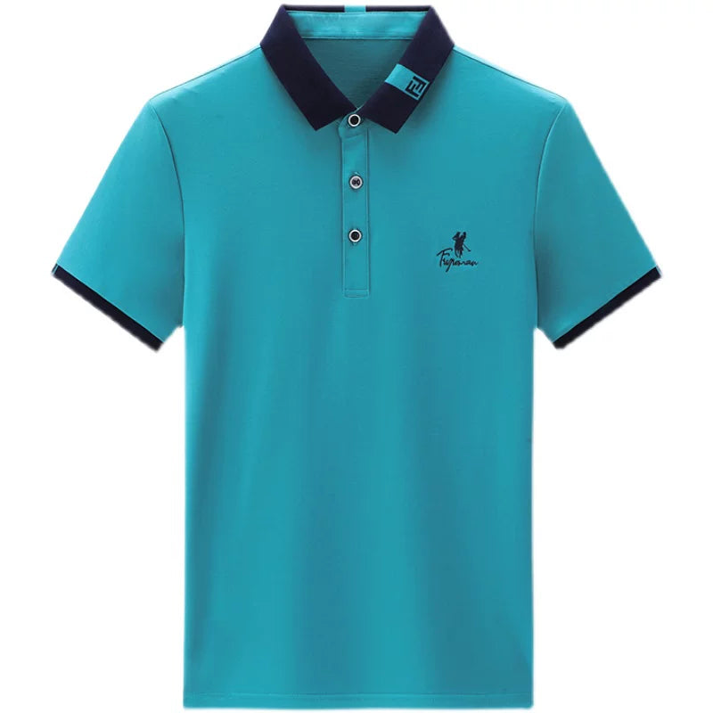 Importé - Polo Brodé Homme Manche Courts